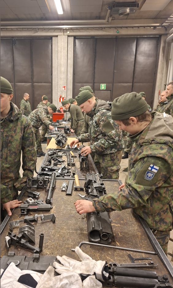 Moment i beväringsutbildningen.