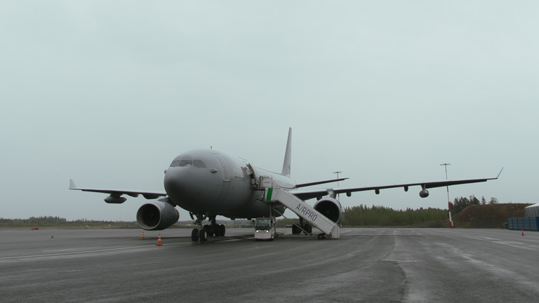 MRTT Airbus A330 kone lentokentällä